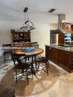 view of dining area