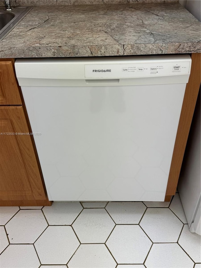 interior details with dishwasher