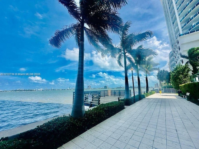 view of home's community featuring a water view