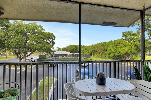 view of balcony