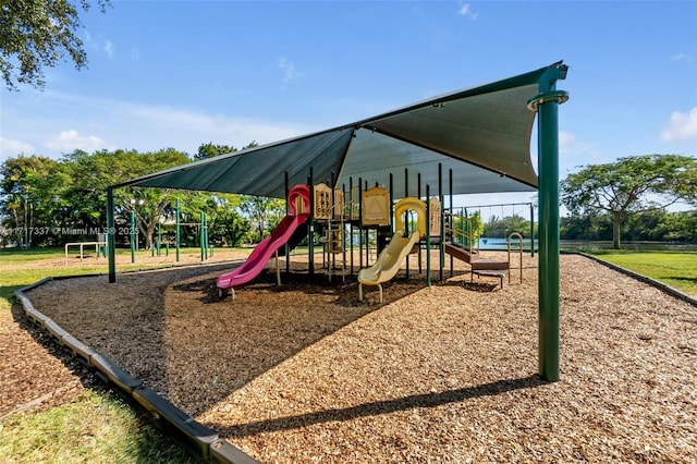 view of play area