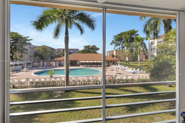 view of swimming pool