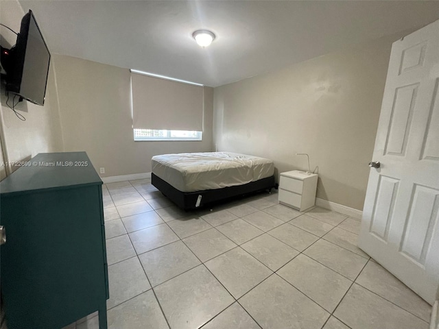 view of tiled bedroom