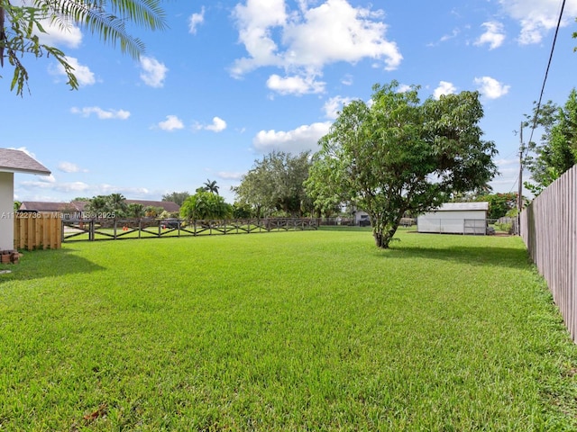 view of yard