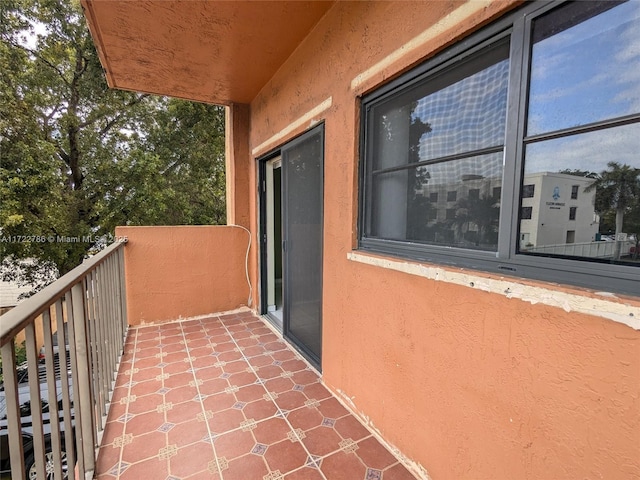 view of balcony