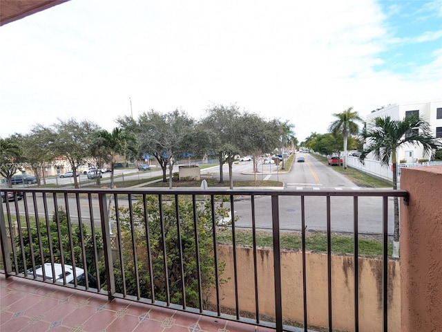 view of balcony