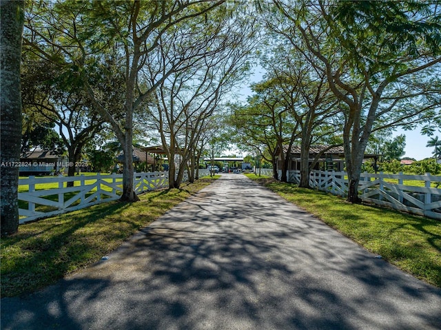 view of road