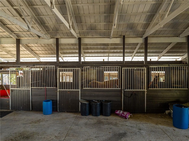 view of horse barn