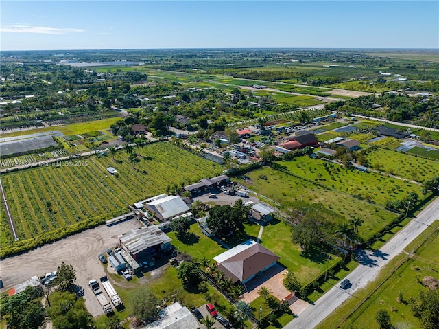 drone / aerial view featuring a rural view