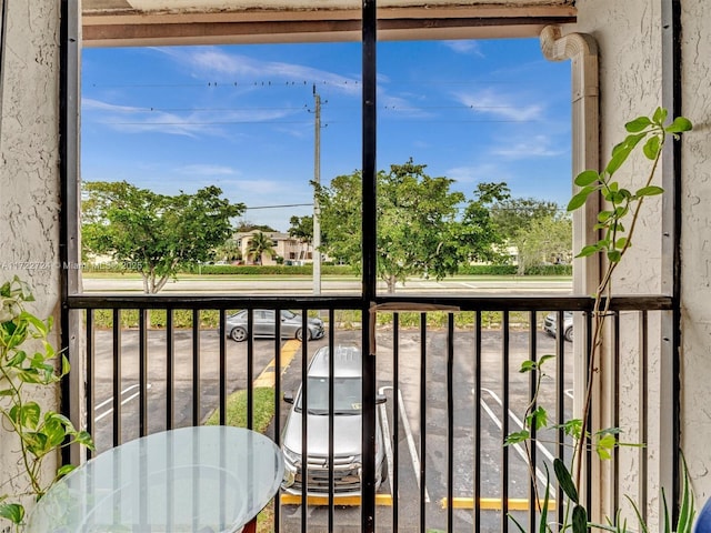 view of balcony