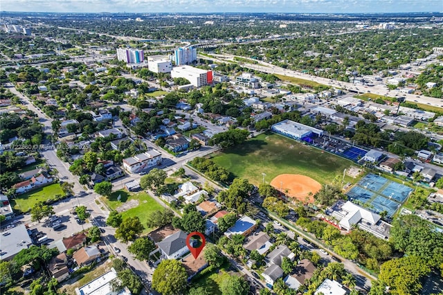 birds eye view of property