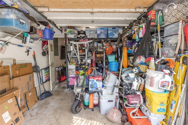 view of storage room