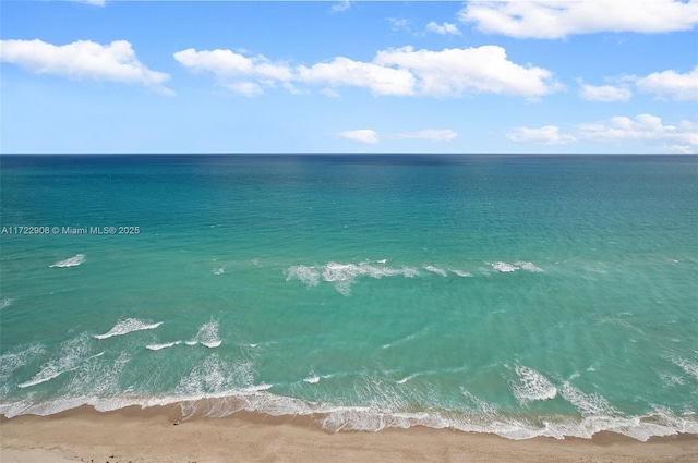 property view of water with a view of the beach