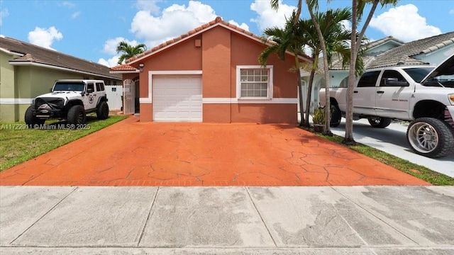 view of front of house featuring a garage