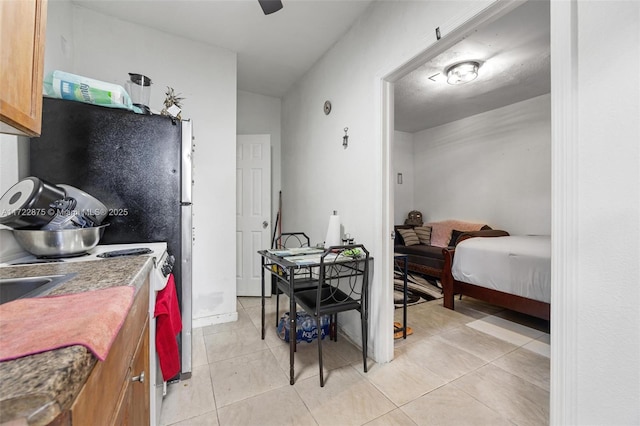 kitchen featuring light tile patterned floors