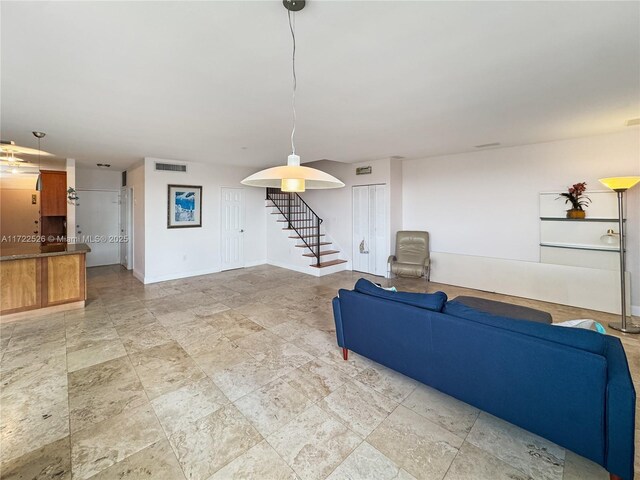 view of unfurnished living room