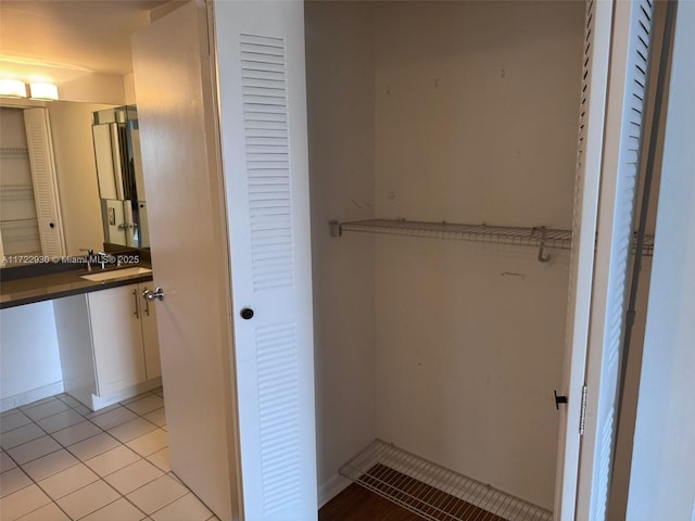 closet with sink