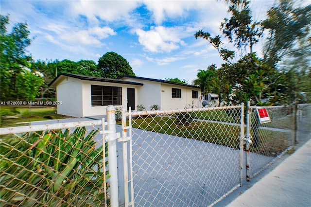 view of ranch-style home