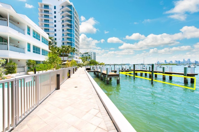 1445 16th St Unit 703, Miami Beach, FL 33139 - dock area featuring a water view