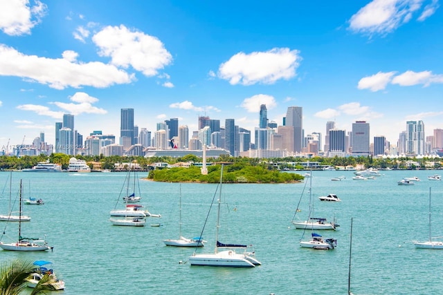 1445 16th St Unit 703, Miami Beach, FL 33139 - water view with a view of city