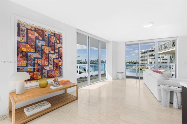 1445 16th St Unit 703, Miami Beach, FL 33139 - interior space featuring a view of city and a wall of windows