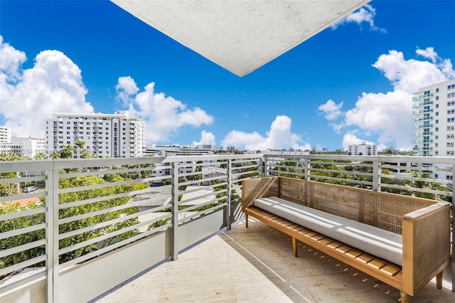1445 16th St Unit 703, Miami Beach, FL 33139 - balcony featuring a view of city