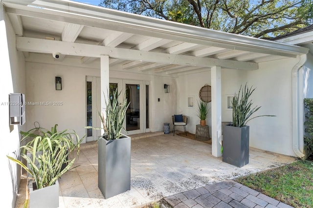 view of patio / terrace with french doors