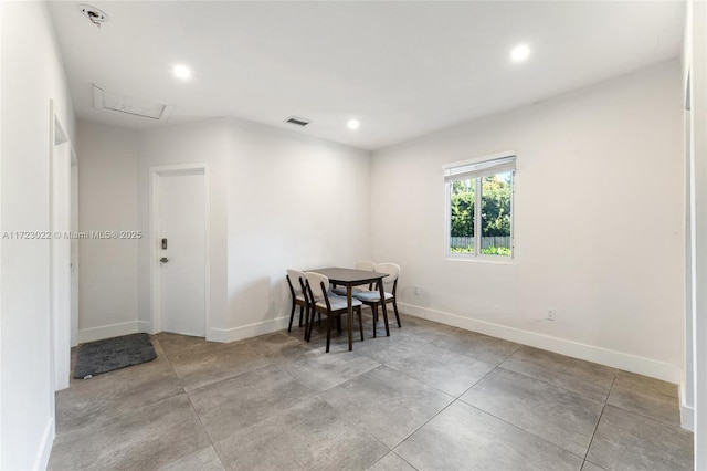 view of dining area