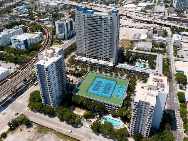 birds eye view of property