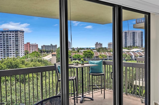 view of balcony