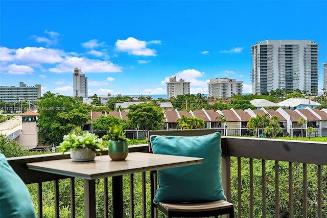 view of balcony