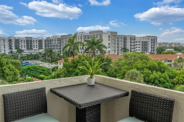 view of balcony