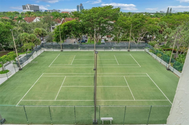 view of tennis court