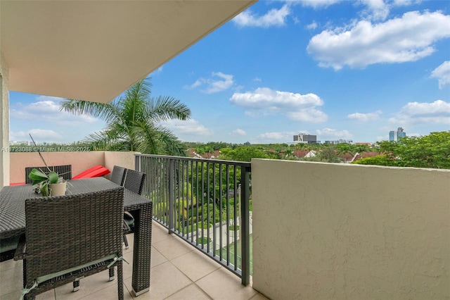 view of balcony