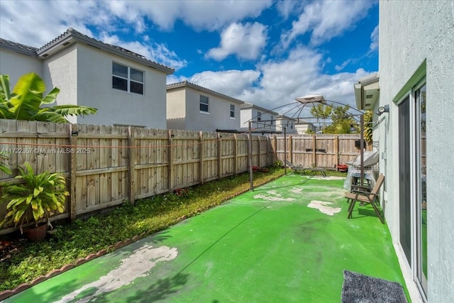 view of patio / terrace with a gazebo