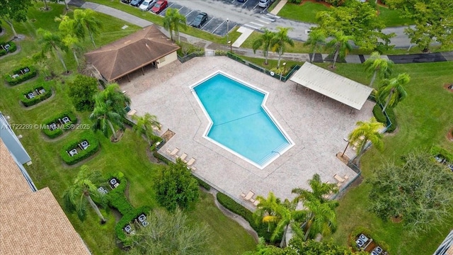 birds eye view of property