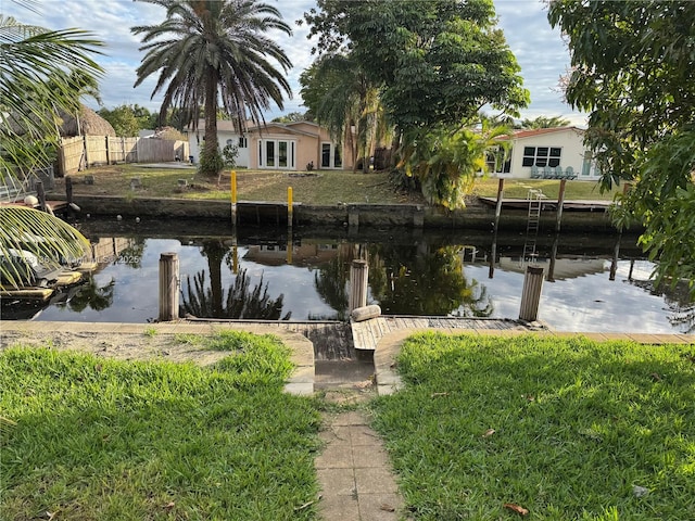 view of water feature