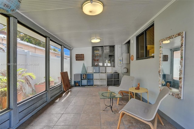 view of sunroom