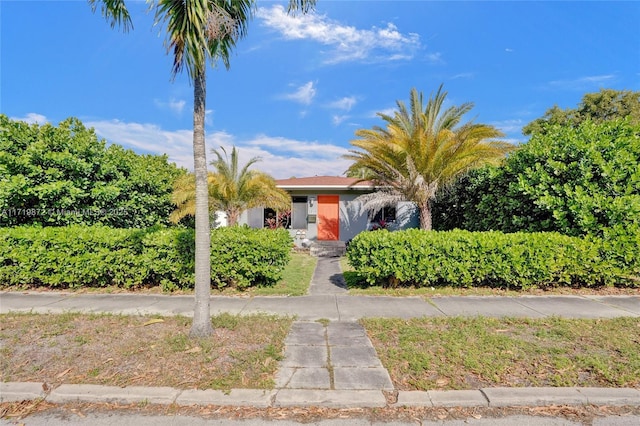 view of front of home