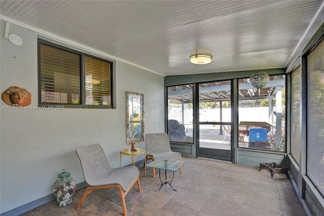 view of sunroom / solarium