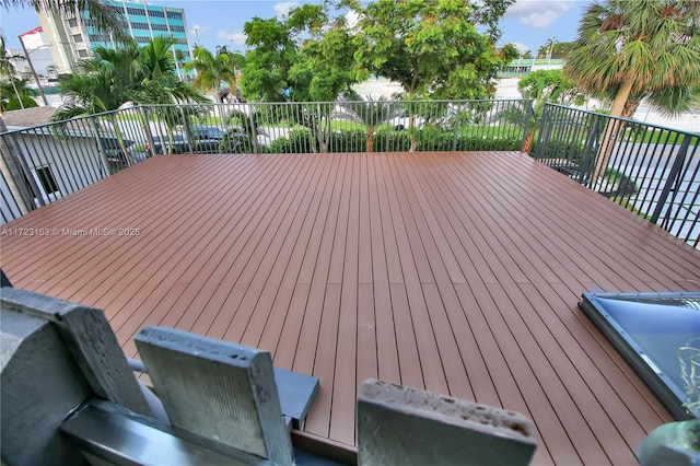 view of wooden terrace