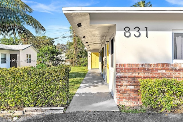 view of entrance to property