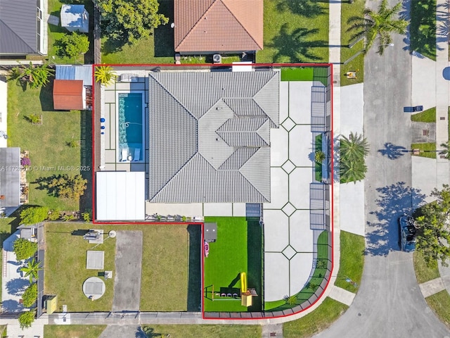 birds eye view of property