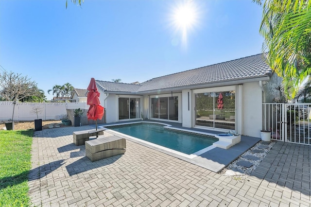 view of pool with a patio