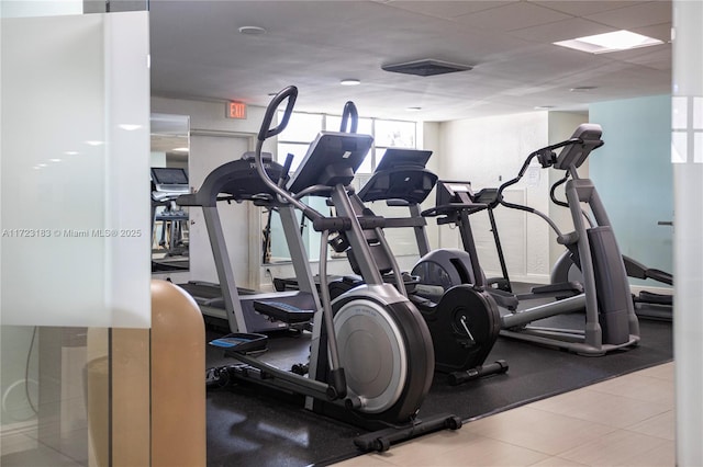 view of exercise room