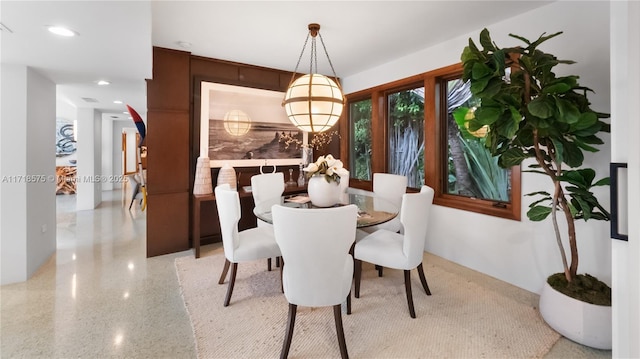 view of dining room