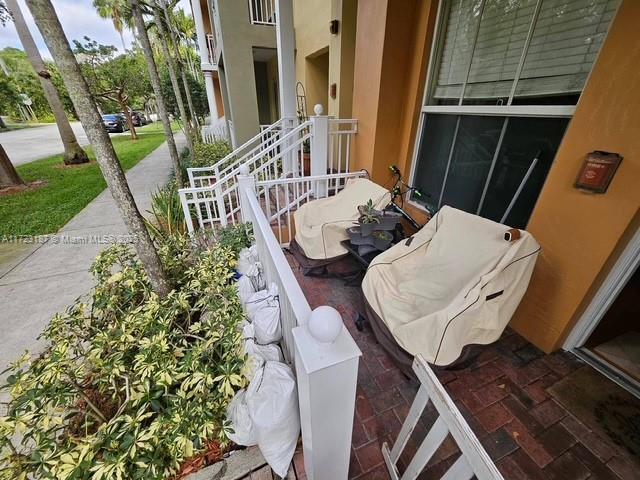 balcony with covered porch