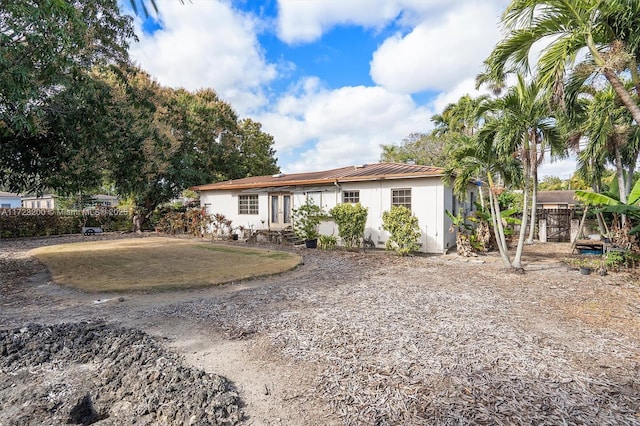 view of back of property