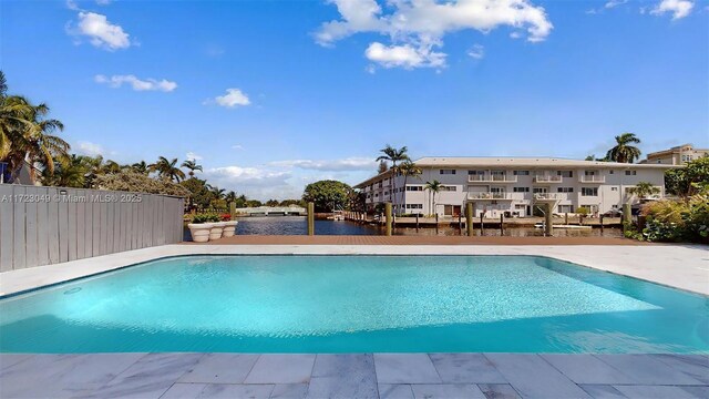 view of pool with a patio