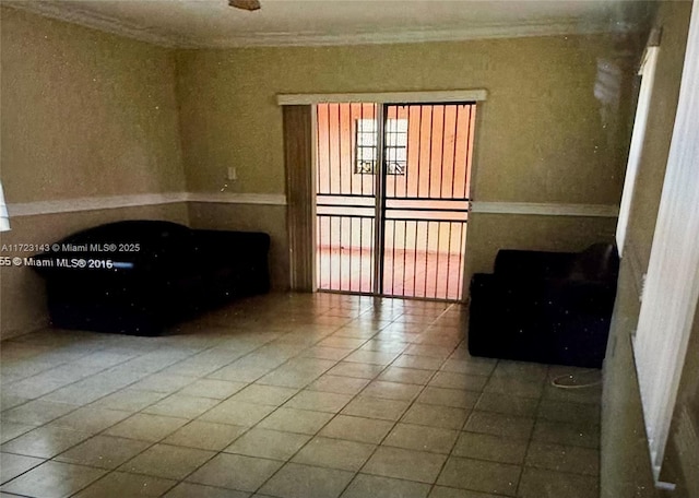 empty room featuring tile patterned floors